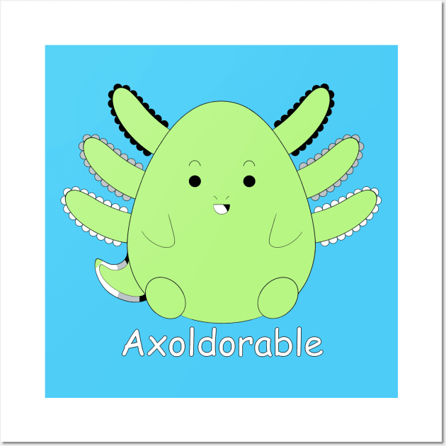 Axolotl Cutie Agender Wall Art by garciajey